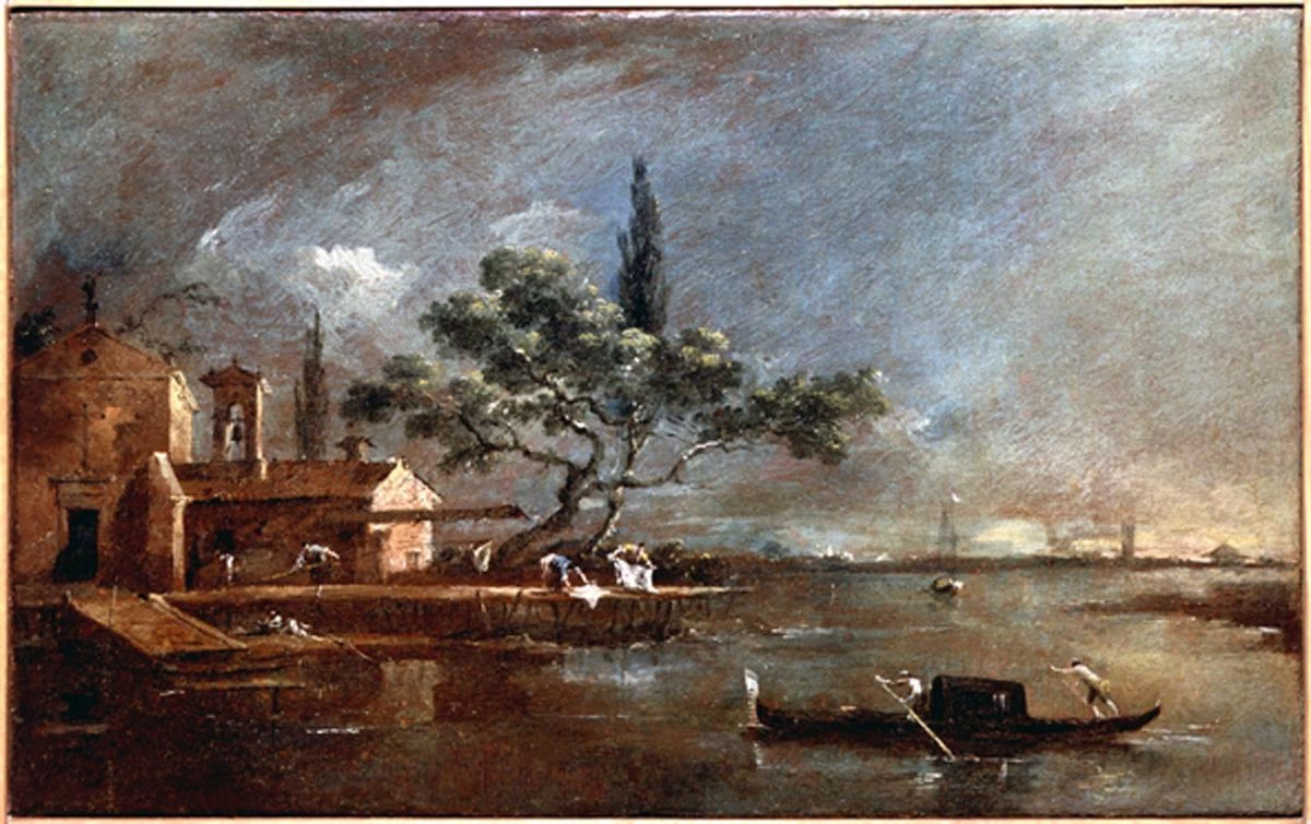 Veduta dell'isola dell'Anconeta o della Madonnetta - Gallerie dell'Accademia, Venezia